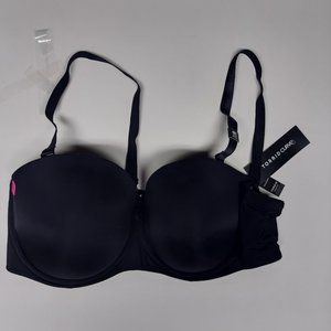 NWT Torrid Womens  Multiway Adjustable Padded Black Bra - Plus size 48C